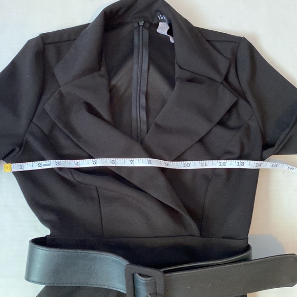 Ya Ya & co women’s black belted blazer dress - size small - Picture 14 of 15